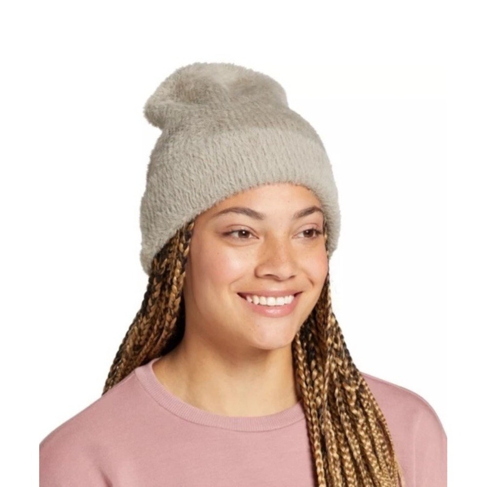 Alpine Design Women's Fuzzy Rib Beanie Size,‎ One Size, Taupe